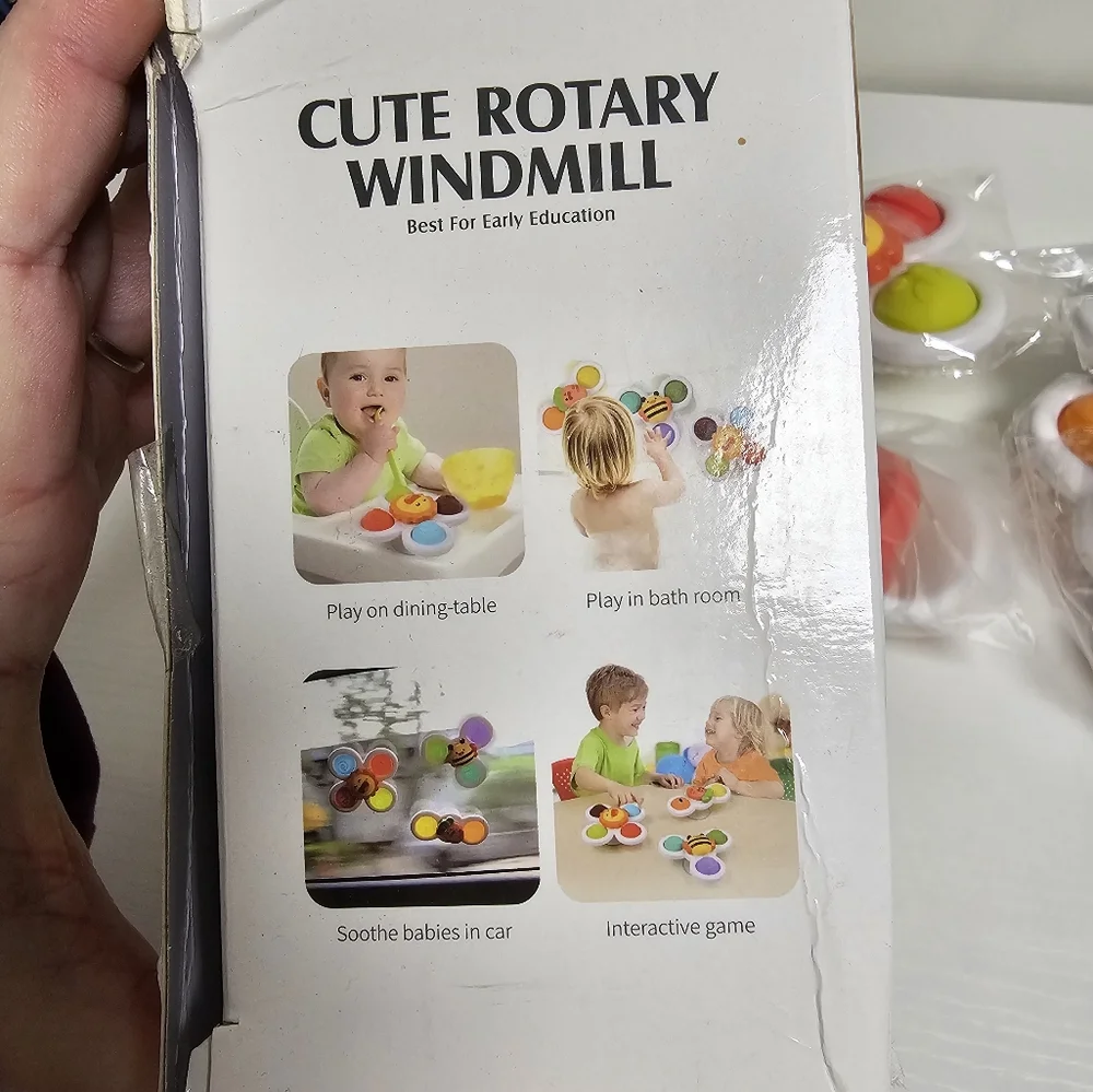 Cute Rotary Windmill Early Learning‎ Suction Toy 18+months